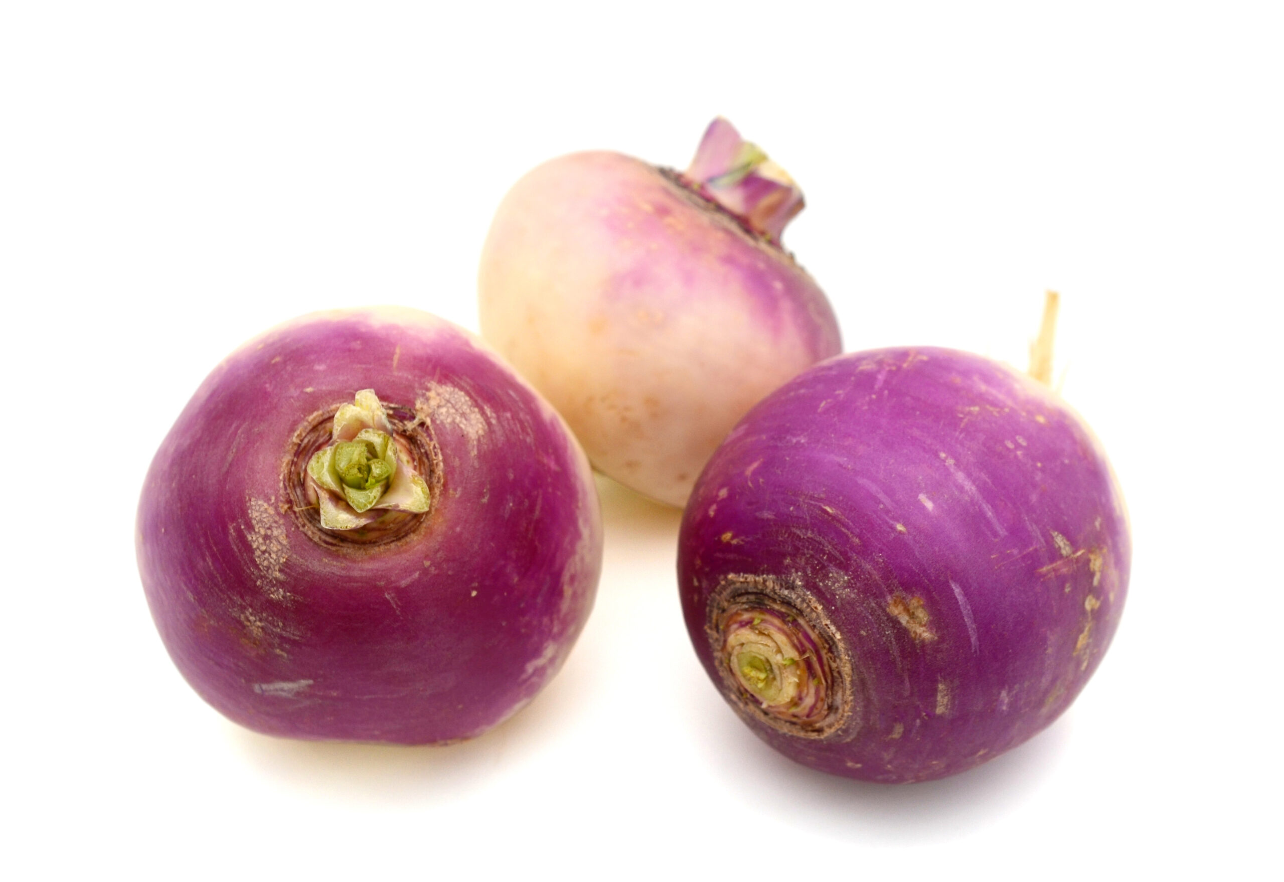 Three,Turnips,Isolated,On,White