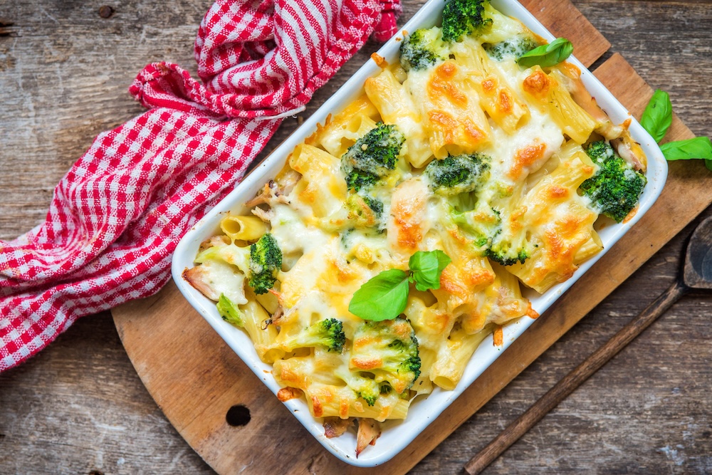 mac n cheese with veg